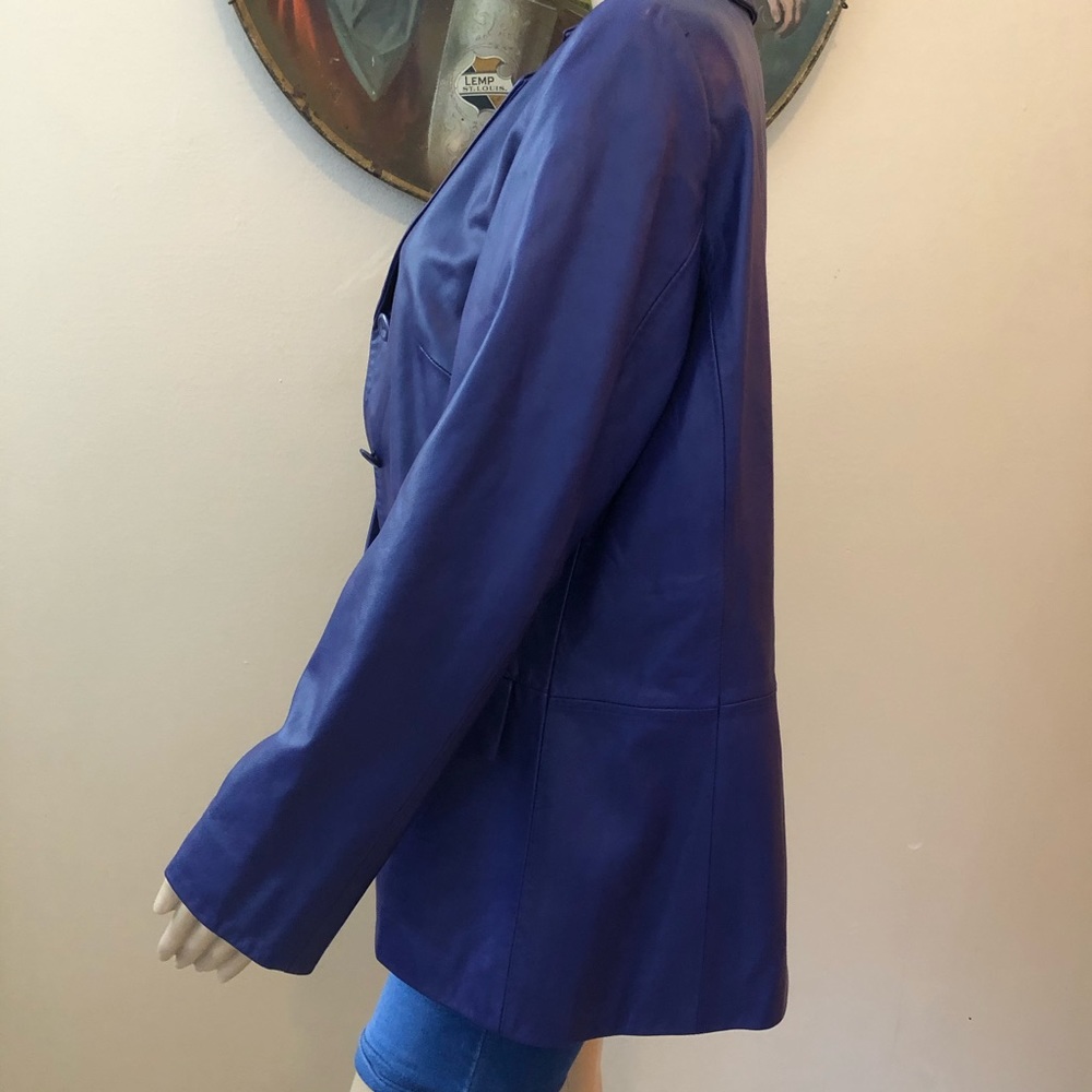 Pendleton Leather Jacket Sz M - image 4